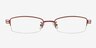 6310 Burgundy MetalEyeglass Frames from EyeBuyDirect, Front View