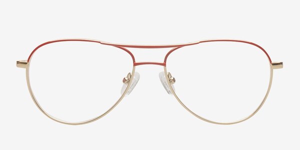 Piilani Rouge Métal Montures de lunettes de vue