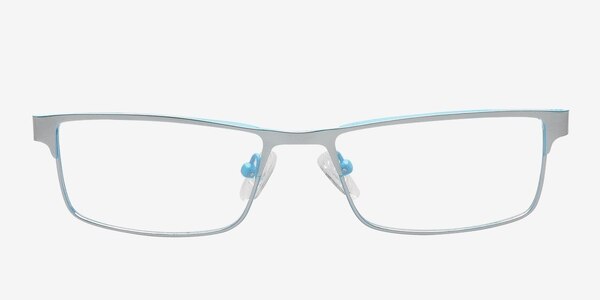 Molokini Silver/Blue Metal Eyeglass Frames