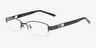 Othello Noir MétalMontures de lunettes de vue d'EyeBuyDirect, Vue d'Angle