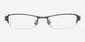 Kennewick Navy MetalEyeglass Frames from EyeBuyDirect, Front View