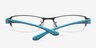 Kennewick Navy MetalEyeglass Frames from EyeBuyDirect, Closed View