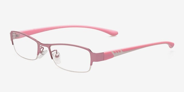 Kennewick Pink MetalEyeglass Frames from EyeBuyDirect, Angle View