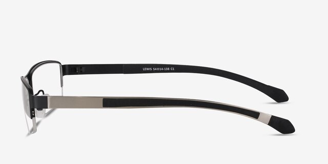 Lewis Black MetalEyeglass Frames from EyeBuyDirect, Side View