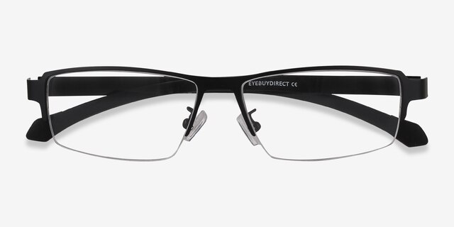 Lewis Black MetalEyeglass Frames from EyeBuyDirect, Closed View
