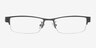 Cheney Black MetalEyeglass Frames from EyeBuyDirect, Front View