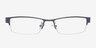Cheney Navy MetalEyeglass Frames from EyeBuyDirect, Front View