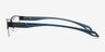 Cheney Navy MetalEyeglass Frames from EyeBuyDirect, Side View