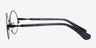Wenachee Black MetalEyeglass Frames from EyeBuyDirect, Side View