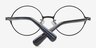 Wenachee Black MetalEyeglass Frames from EyeBuyDirect, Closed View