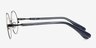 Wenachee Gunmetal MetalEyeglass Frames from EyeBuyDirect, Side View