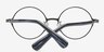 Wenachee Gunmetal MetalEyeglass Frames from EyeBuyDirect, Closed View