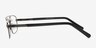 Quincy Gunmetal MetalEyeglass Frames from EyeBuyDirect, Side View