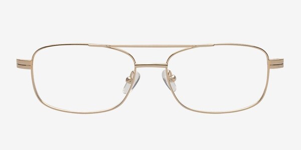 Quincy Golden Metal Eyeglass Frames