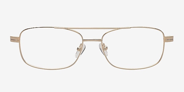 Quincy Golden Metal Eyeglass Frames