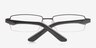 Aarav Black MetalEyeglass Frames from EyeBuyDirect, Closed View