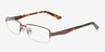 Aarav Brown MetalEyeglass Frames from EyeBuyDirect, Angle View