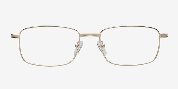 Aaron Golden Metal Eyeglass Frames