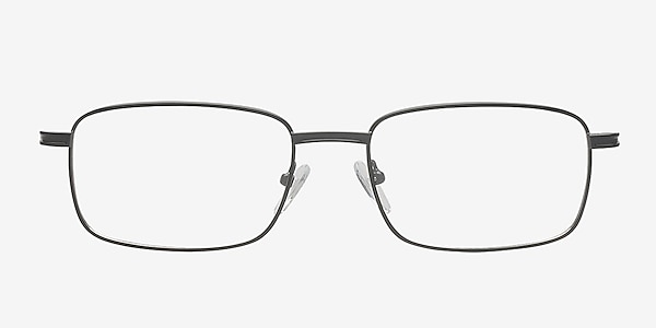 Aaron Black Metal Eyeglass Frames