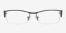 Adelynn Black MetalEyeglass Frames from EyeBuyDirect, Front View