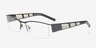 Adelynn Black MetalEyeglass Frames from EyeBuyDirect, Angle View