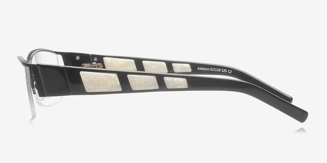 Adelynn Black MetalEyeglass Frames from EyeBuyDirect, Side View