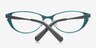 Adriana Black & Blue MétalMontures de lunettes de vue d'EyeBuyDirect, Vue Rapprochée