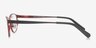 Adriana Black & Burgundy MetalEyeglass Frames from EyeBuyDirect, Side View