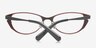Adriana Black & Burgundy MetalEyeglass Frames from EyeBuyDirect, Closed View
