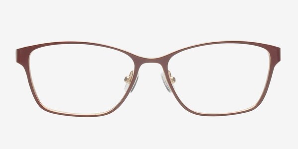 Adrianna Burgundy Métal Montures de lunettes de vue