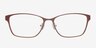 Adrianna Burgundy MetalEyeglass Frames from EyeBuyDirect, Front View