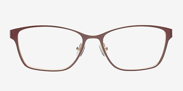 Adrianna Burgundy Metal Eyeglass Frames