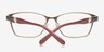 Adrianna Burgundy MetalEyeglass Frames from EyeBuyDirect, Closed View