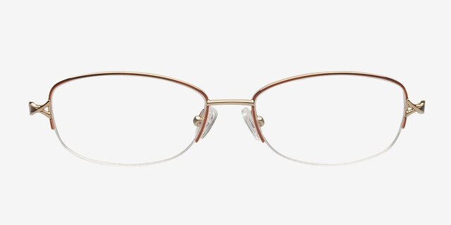 Ainsley Brown MetalEyeglass Frames from EyeBuyDirect, Front View
