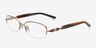Ainsley Brown MetalEyeglass Frames from EyeBuyDirect, Angle View