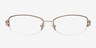 Aisha Rouge MétalMontures de lunettes de vue d'EyeBuyDirect, Vue de Face