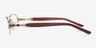 Aisha Rouge MétalMontures de lunettes de vue d'EyeBuyDirect, Vue de Côté