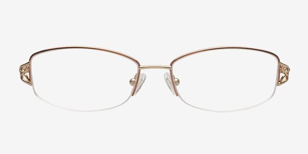 Aisha Brown Metal Eyeglass Frames