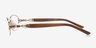 Aisha Brown MetalEyeglass Frames from EyeBuyDirect, Side View