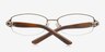 Aisha Brown MetalEyeglass Frames from EyeBuyDirect, Closed View