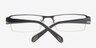 Alejandro Navy MetalEyeglass Frames from EyeBuyDirect, Closed View