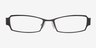 Sica Black MetalEyeglass Frames from EyeBuyDirect, Front View