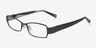 Sica Black MetalEyeglass Frames from EyeBuyDirect, Angle View