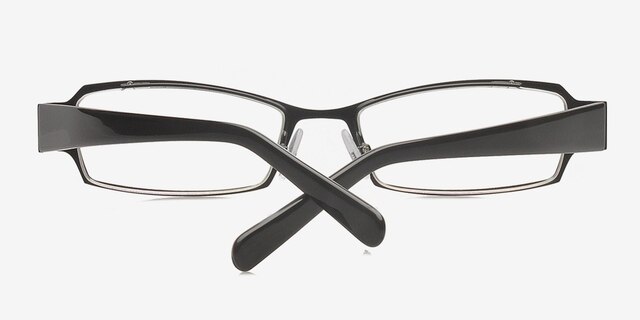 Sica Black MetalEyeglass Frames from EyeBuyDirect, Closed View