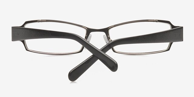 Sica Gunmetal MetalEyeglass Frames from EyeBuyDirect, Closed View
