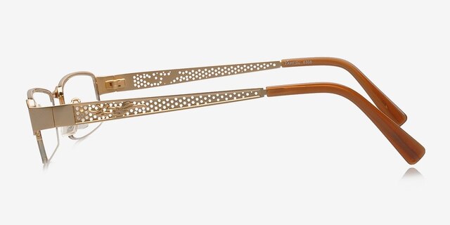 6308 Golden MetalEyeglass Frames from EyeBuyDirect, Side View