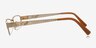 6308 Golden MetalEyeglass Frames from EyeBuyDirect, Side View