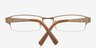 6308 Golden MetalEyeglass Frames from EyeBuyDirect, Closed View