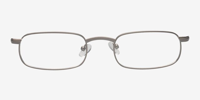 104790 Gunmetal MetalEyeglass Frames from EyeBuyDirect, Front View