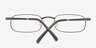 104790 Gunmetal MetalEyeglass Frames from EyeBuyDirect, Closed View
